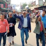 কাউনিয়ায় ধানের শীষে ভোট চেয়ে বিএনপির নির্বাচনী গণসংযোগ