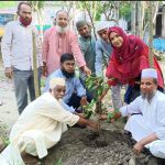 কাউনিয়া উপজেলা পরিষদ জামে মসজিদ চত্বরে বৃক্ষরোপণ কর্মসূচি অনুষ্ঠিত