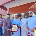 রাজিবপুরে মাদ্রাসা শিক্ষককে সংবর্ধনা